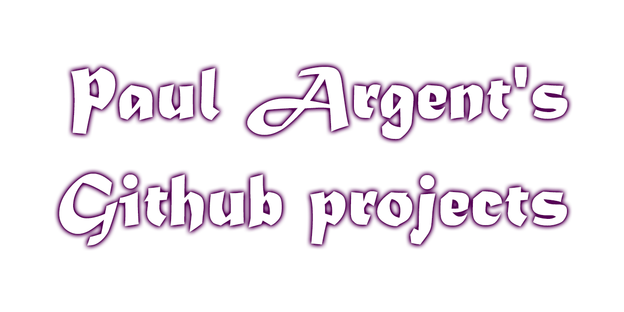 Paul Argent's GitHub projects